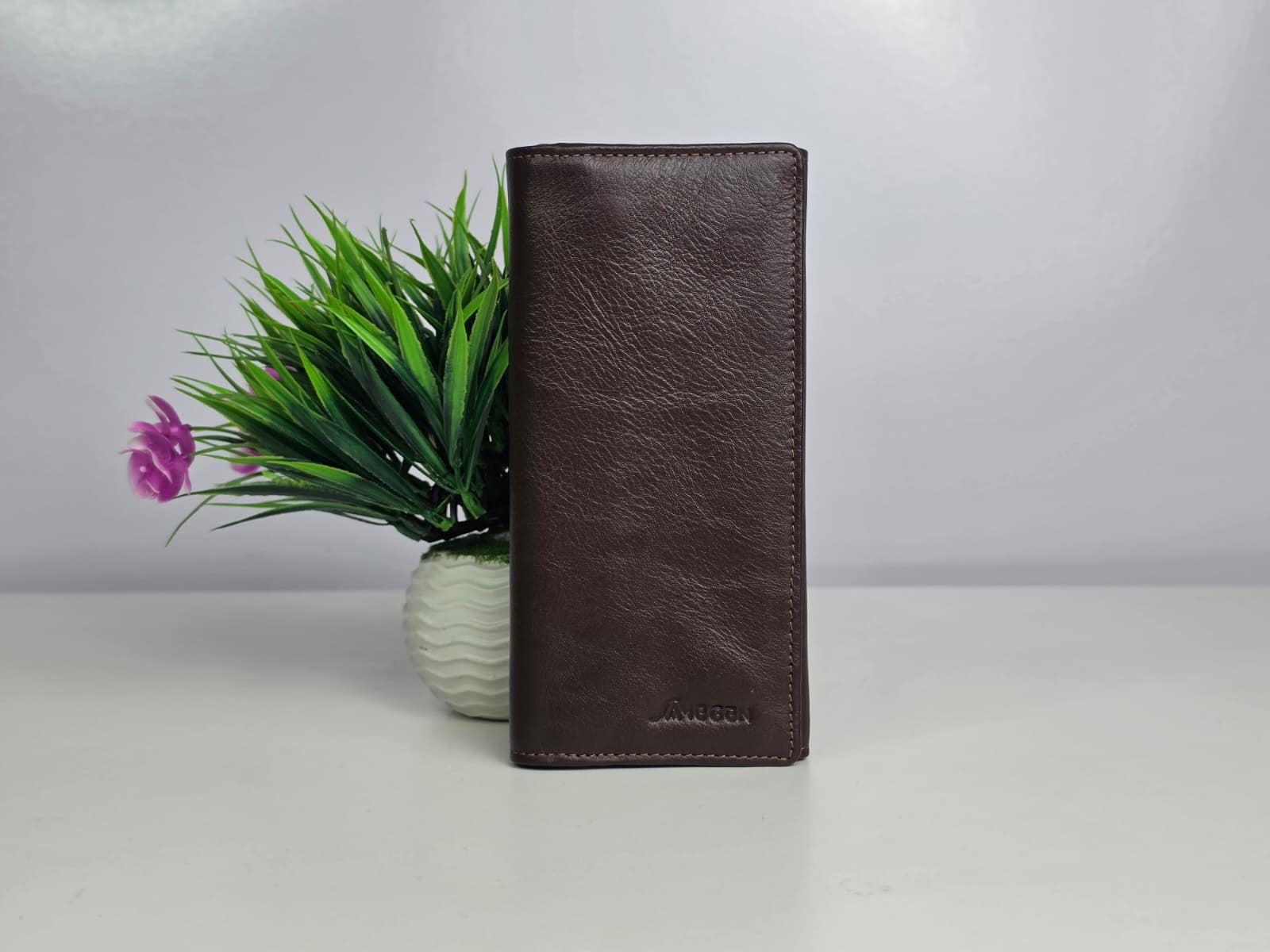 Tripold Leather Wallet – Chocolate (O) - Image 2