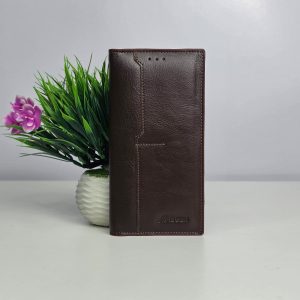 Men’s Long Leather (Mobile) Wallet – Chocolate (O)